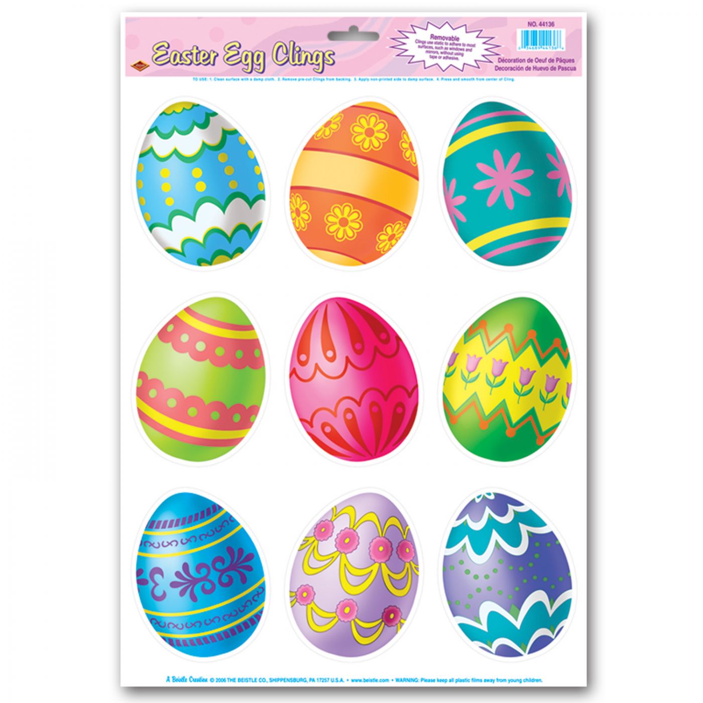 Easter Egg Clings image