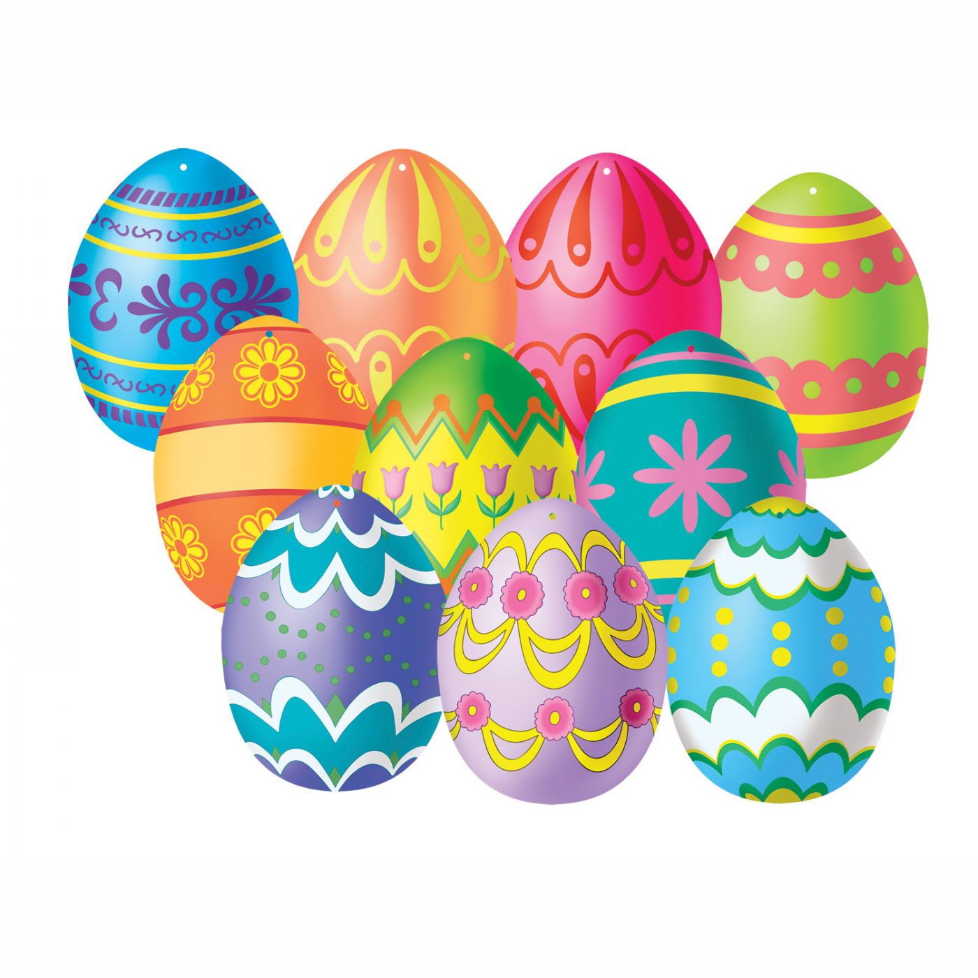 Mini Easter Egg Cutouts (24) image