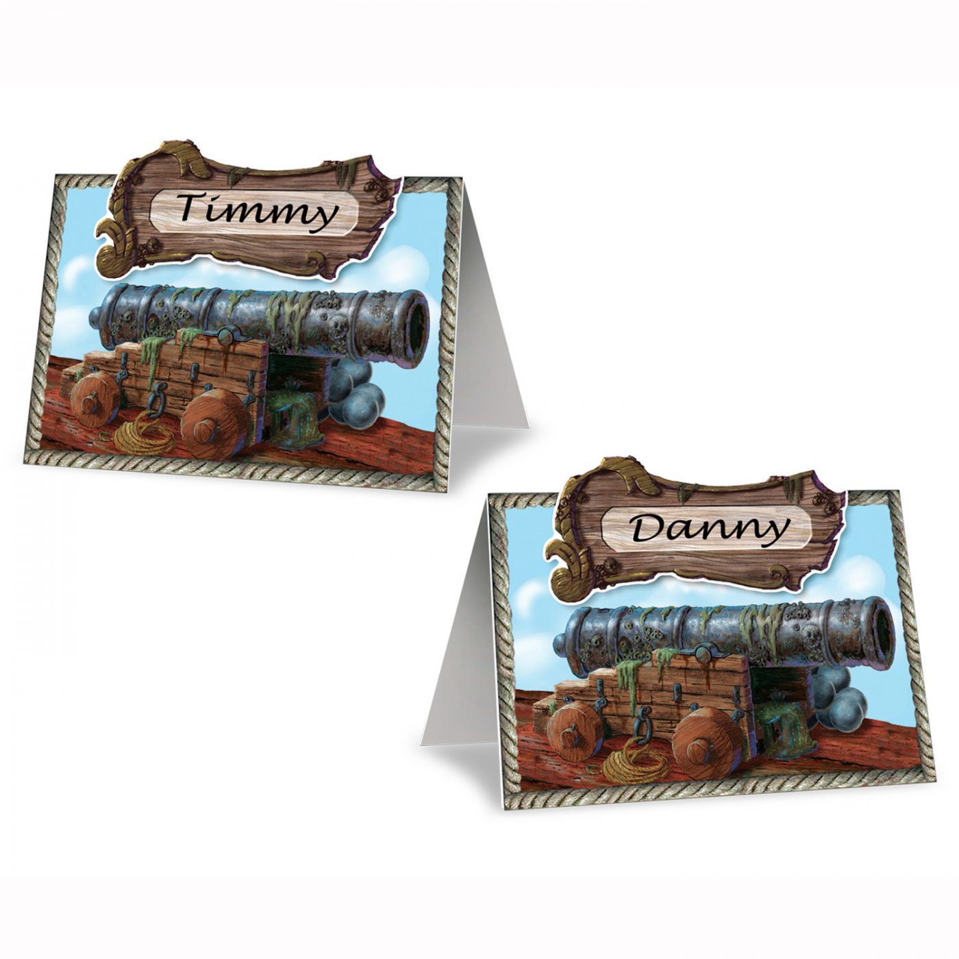 Pirate Cannon Place Cards image