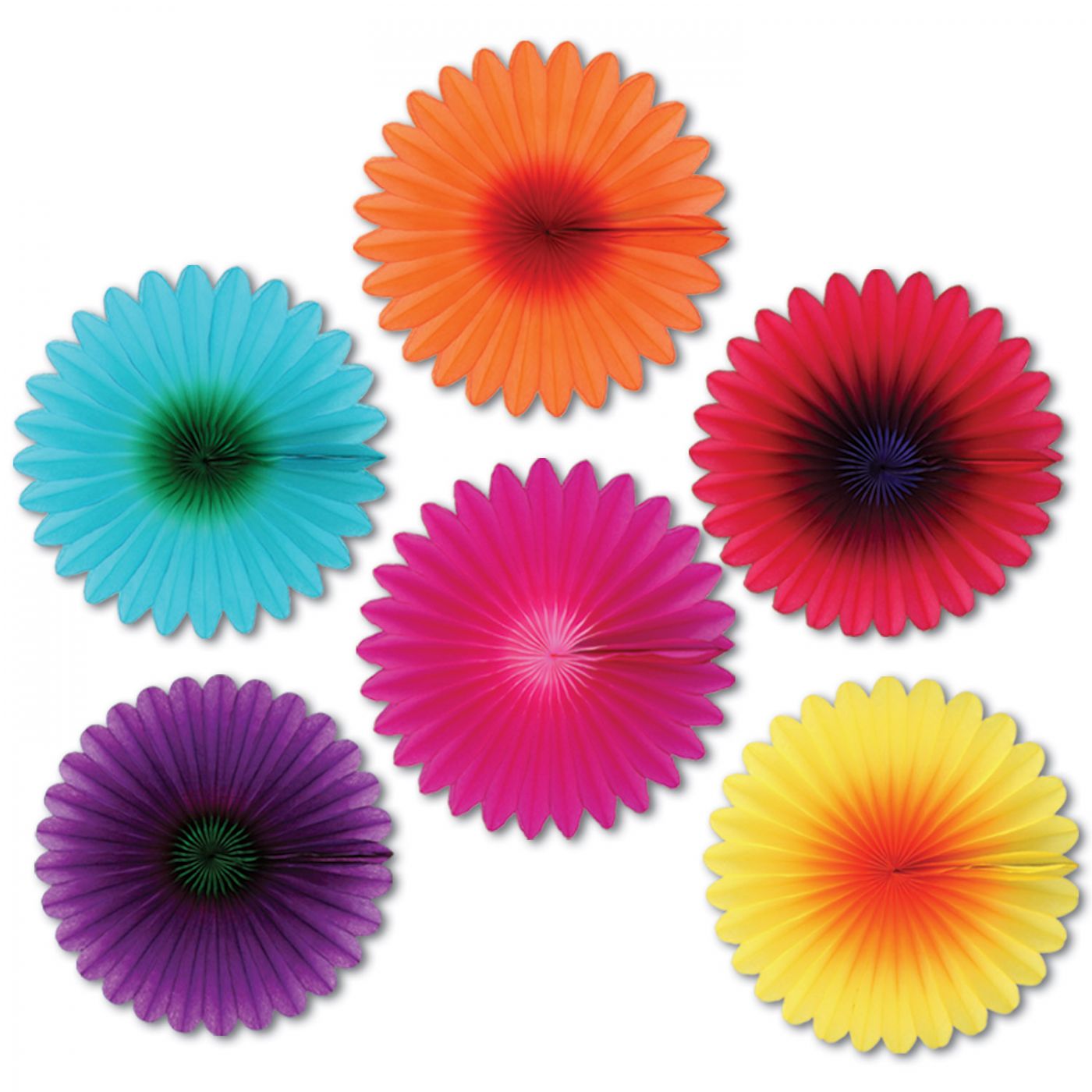 Mini Flower Fans (12) image