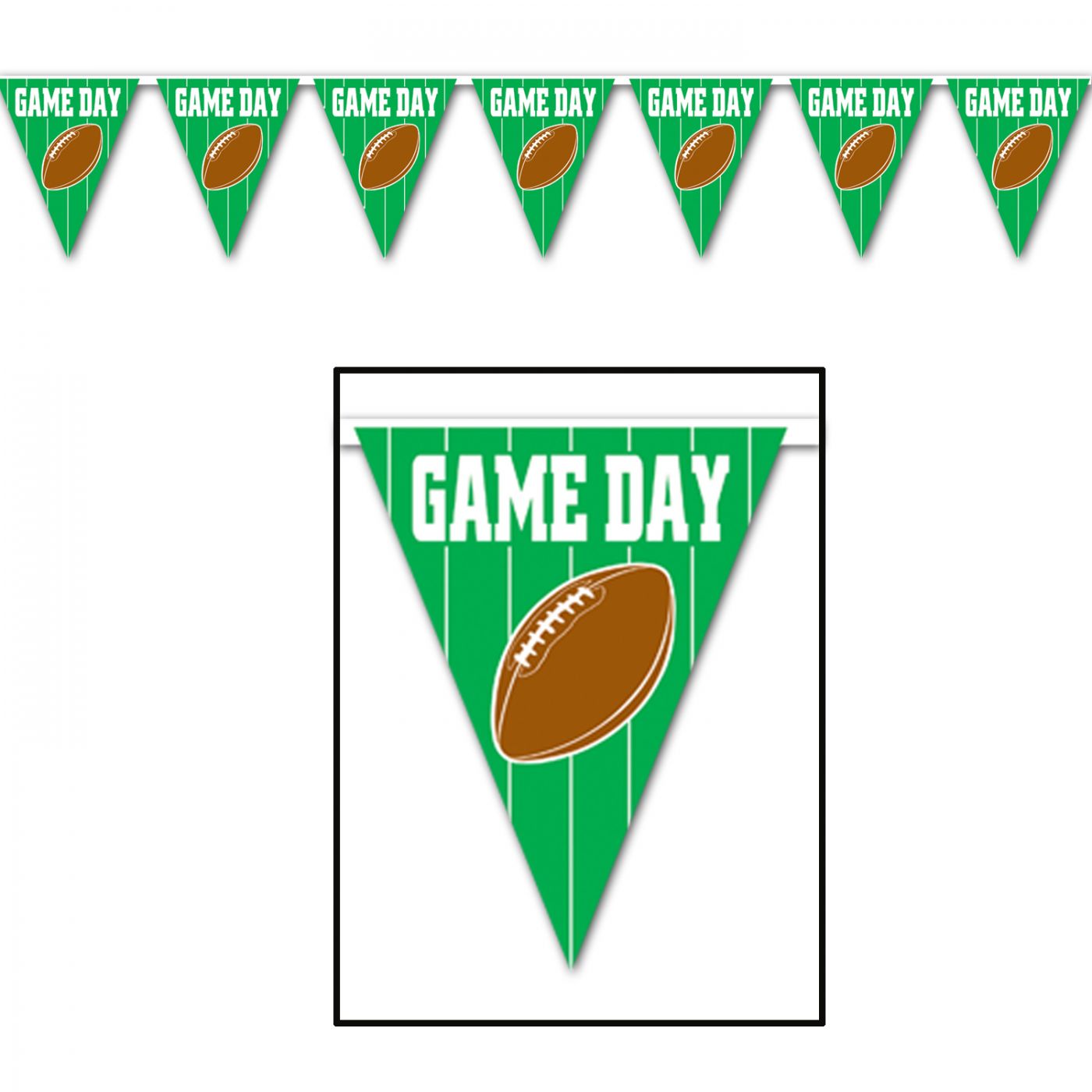 Game Day Football  Pennant Banner image