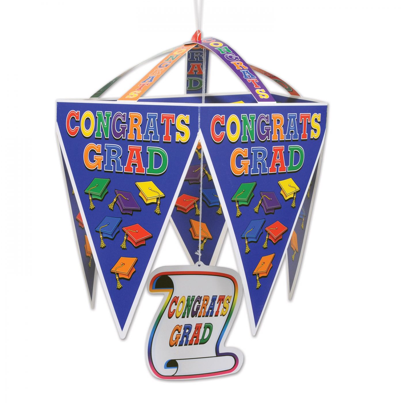 Congrats Grad Pennant Chandelier (12) image