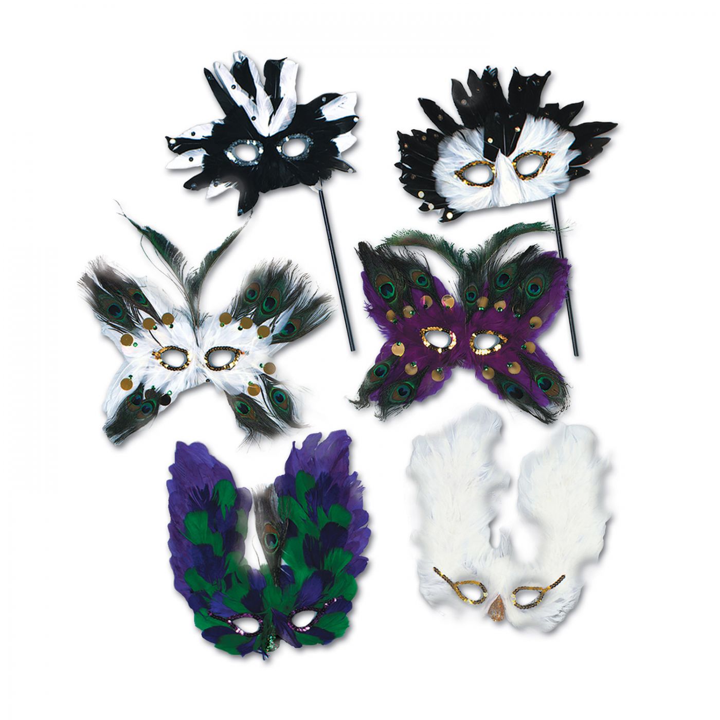 Ultima Fanci-Feather Masks (12) image