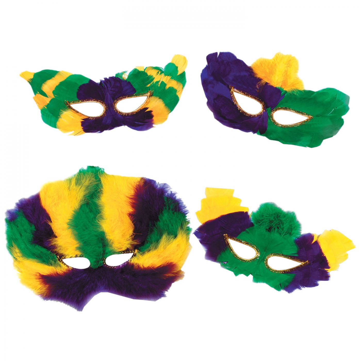 Mardi Gras Fanci-Feather Masks (12) image