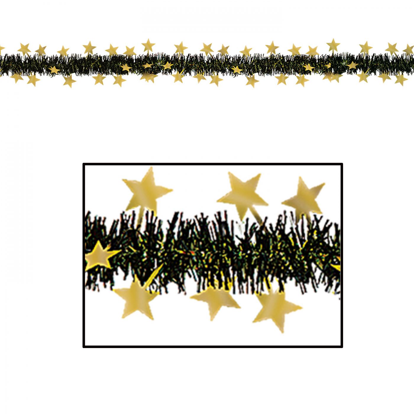 FR Metallic Star Garland (12) image