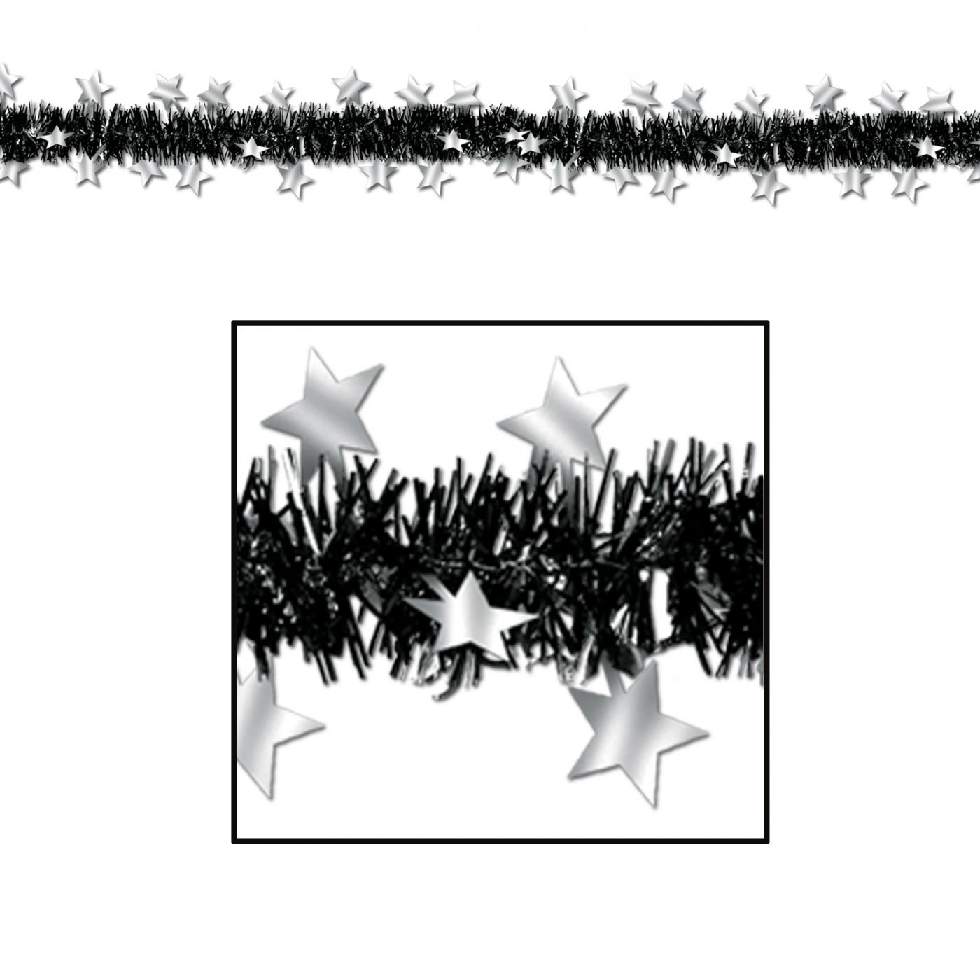 FR Metallic Star Garland (12) image