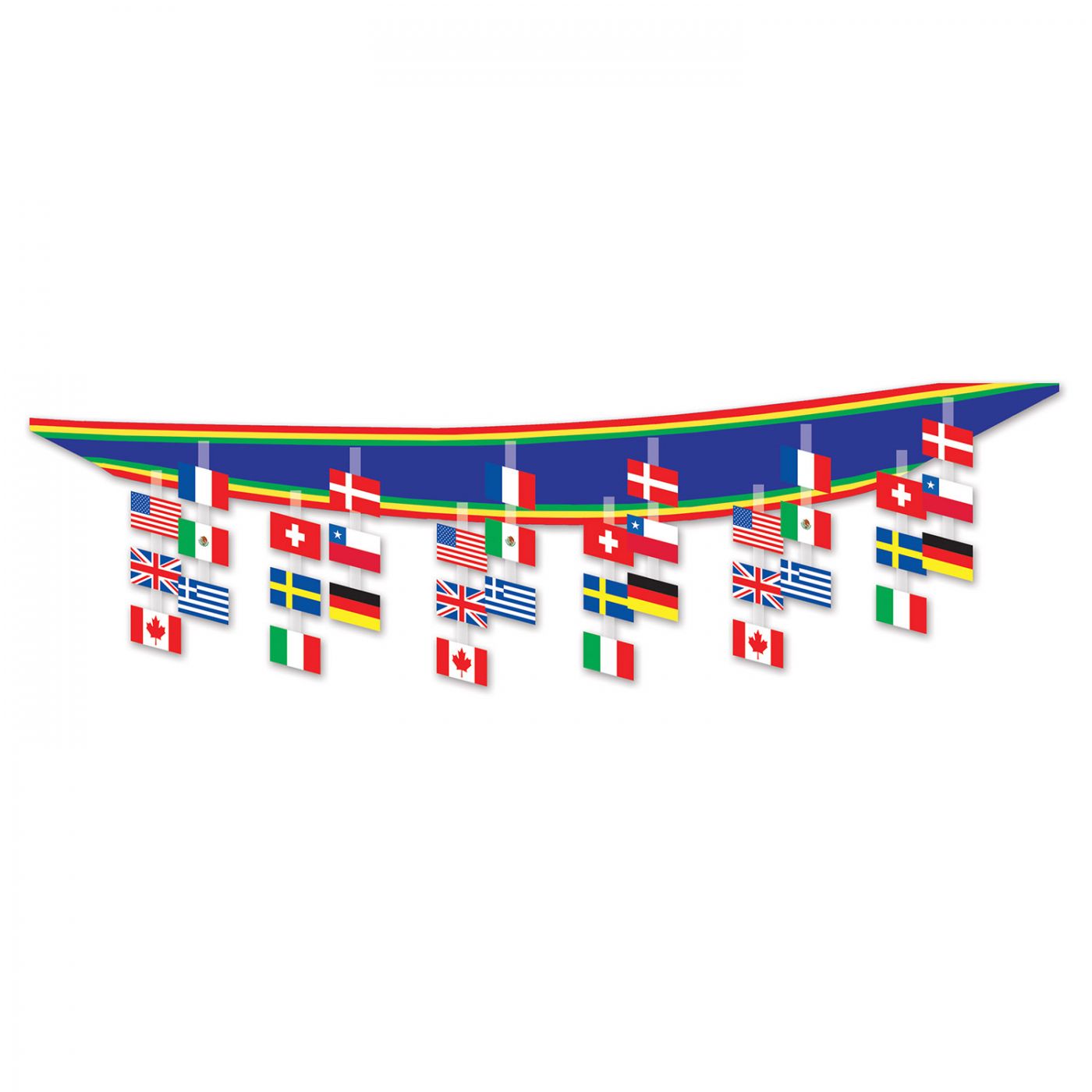 International Flag Ceiling Decor (6) image