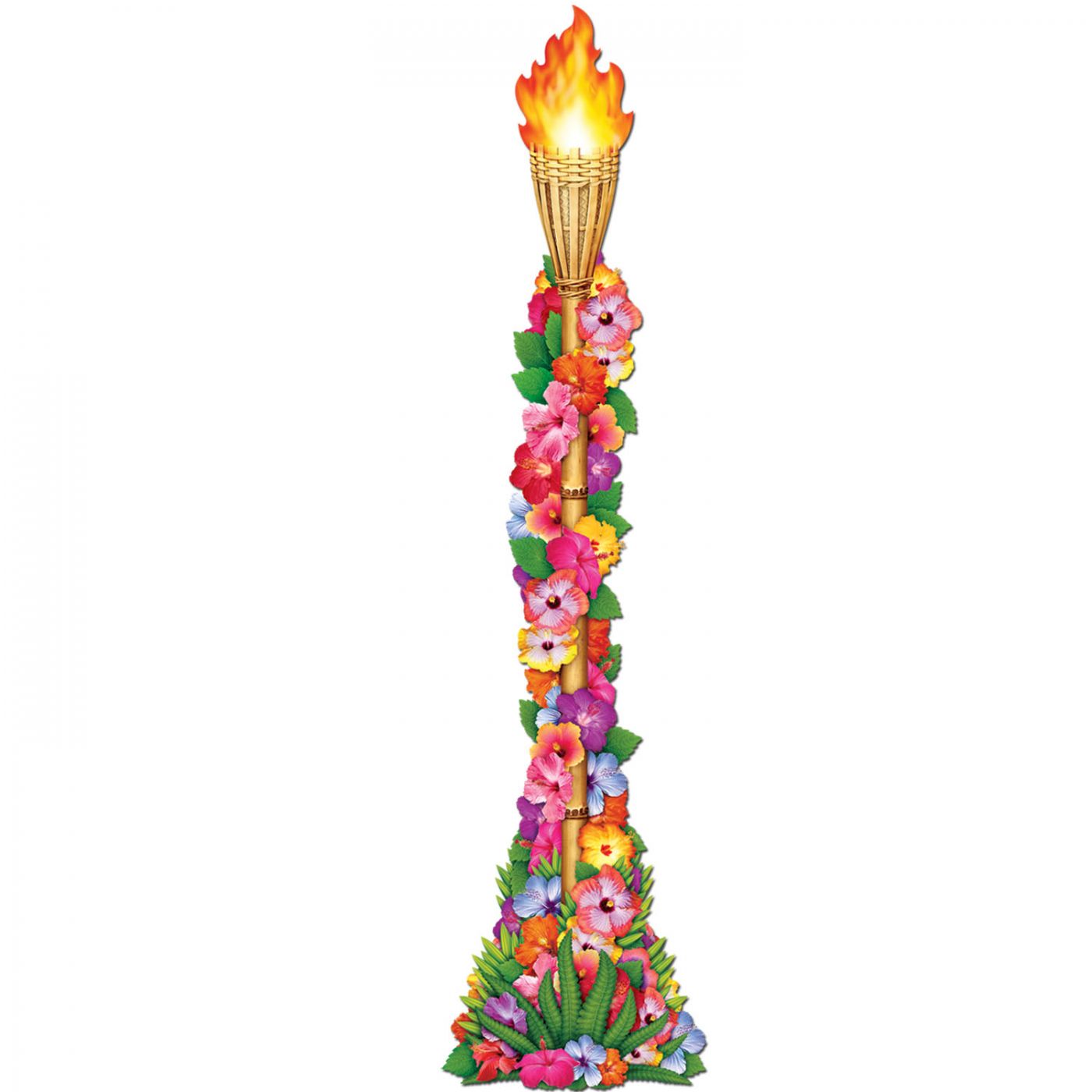 Jointed Floral Tiki Torch (12) image