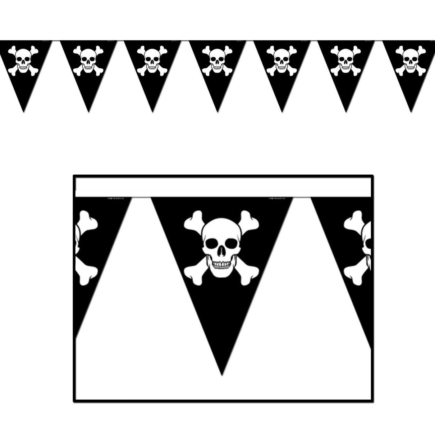 Jolly Roger Pennant Banner (12) image