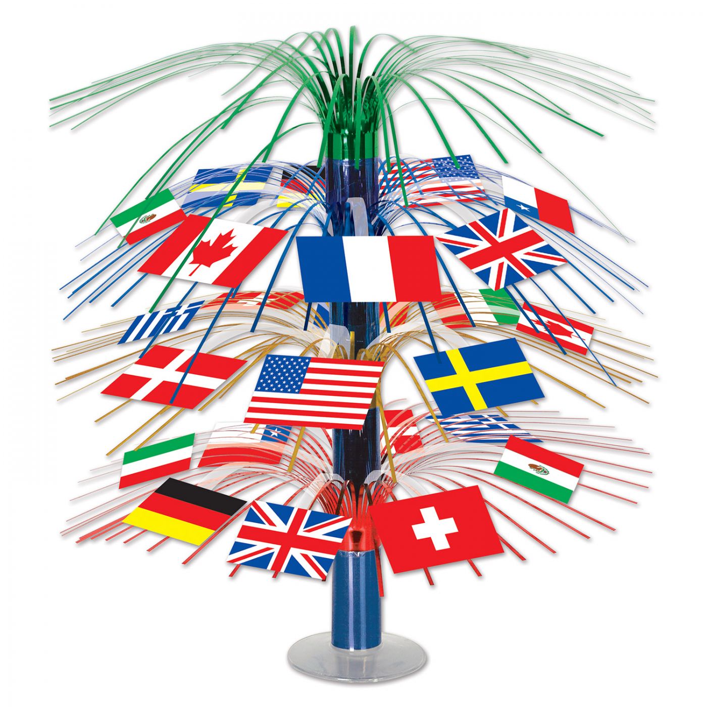 International Flag Cascade Centerpiece (6) image