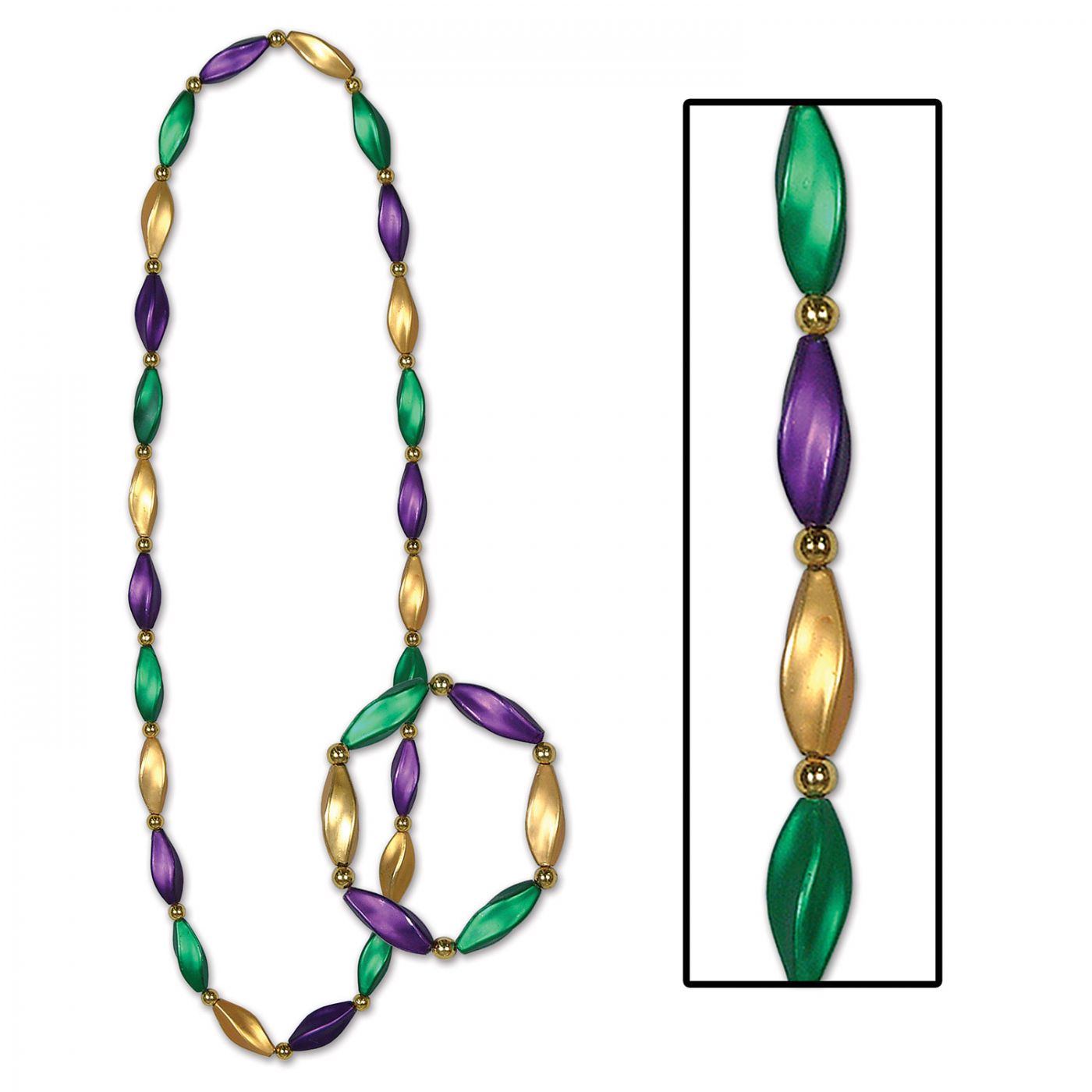 Satin Swirl Beads/Bracelet Set image