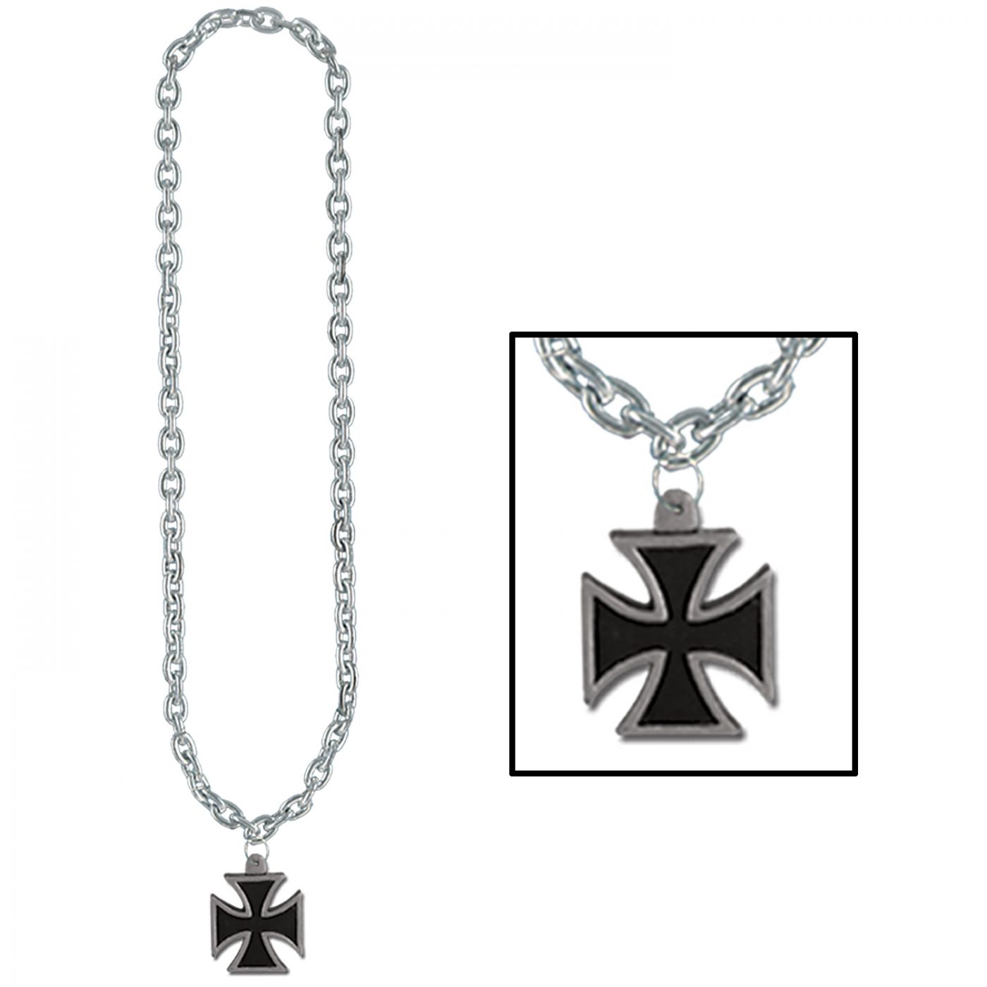 Chain Beads w/Iron Cross Medal (12) image