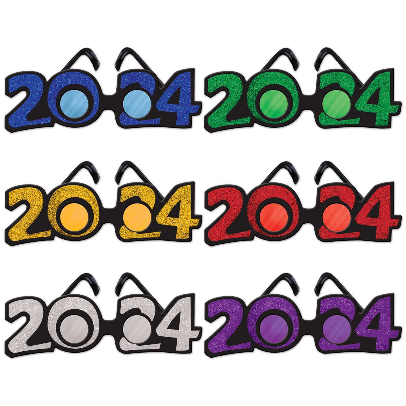2024 Glittered Plastic Eyeglasses (12) image