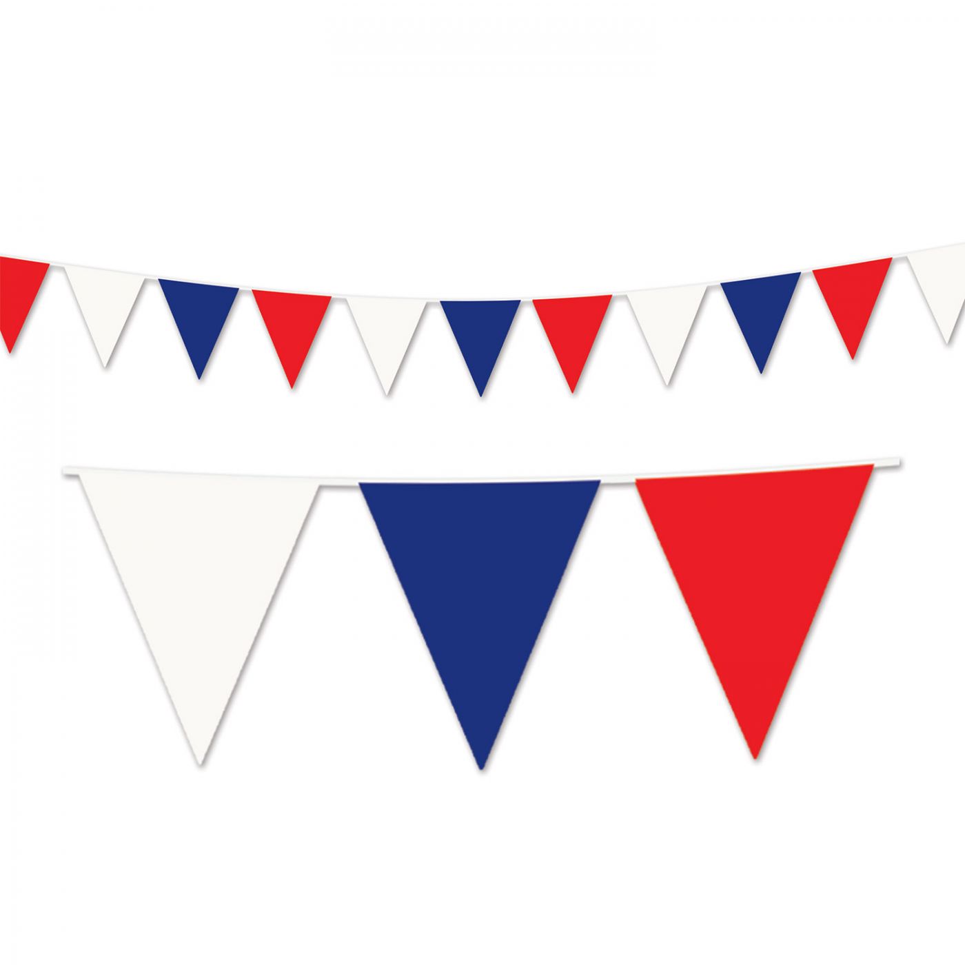 Red, White & Blue Pennant Banner (12) image