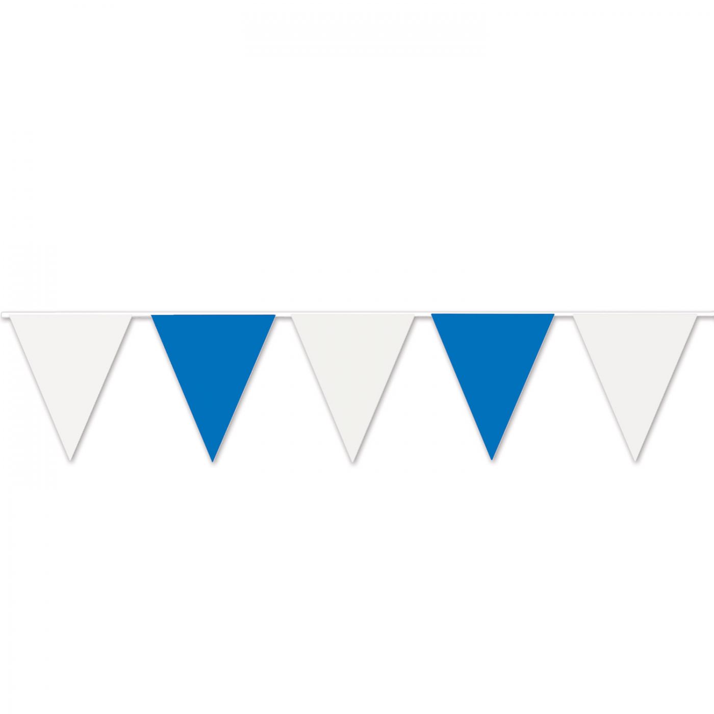 Image of Blue & White Pennant Banner (12)