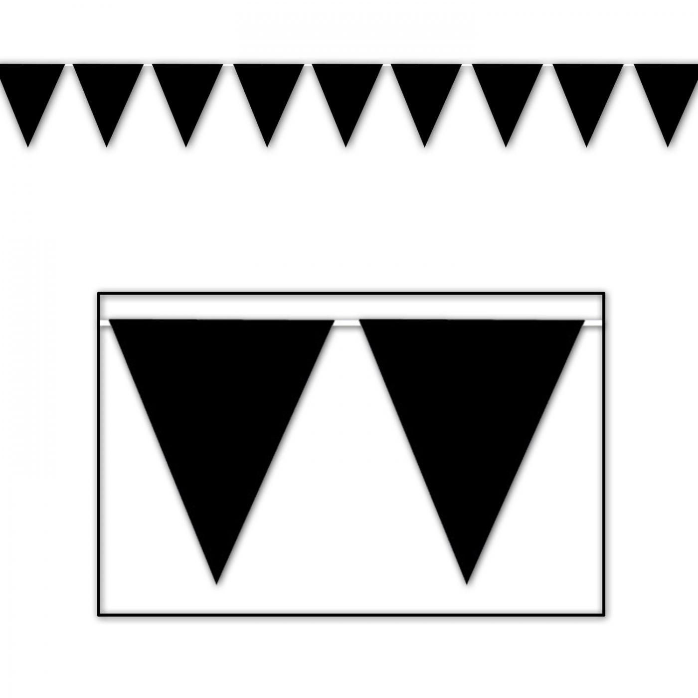 Black Pennant Banner (12) image