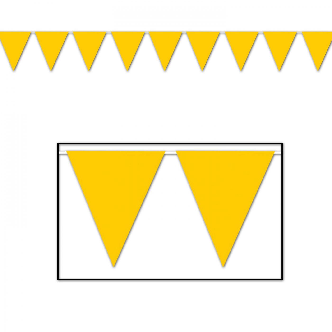 Golden-Yellow Pennant Banner (12) image