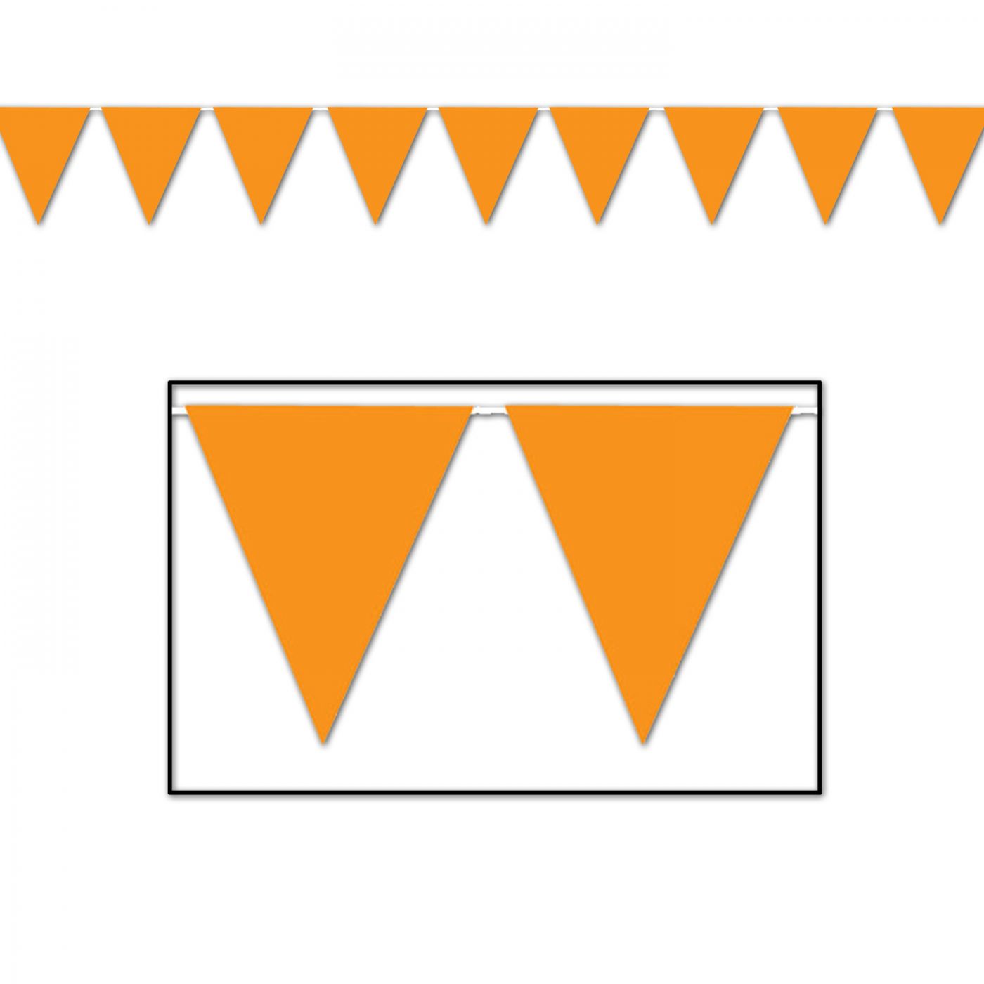 Orange Pennant Banner (12) image