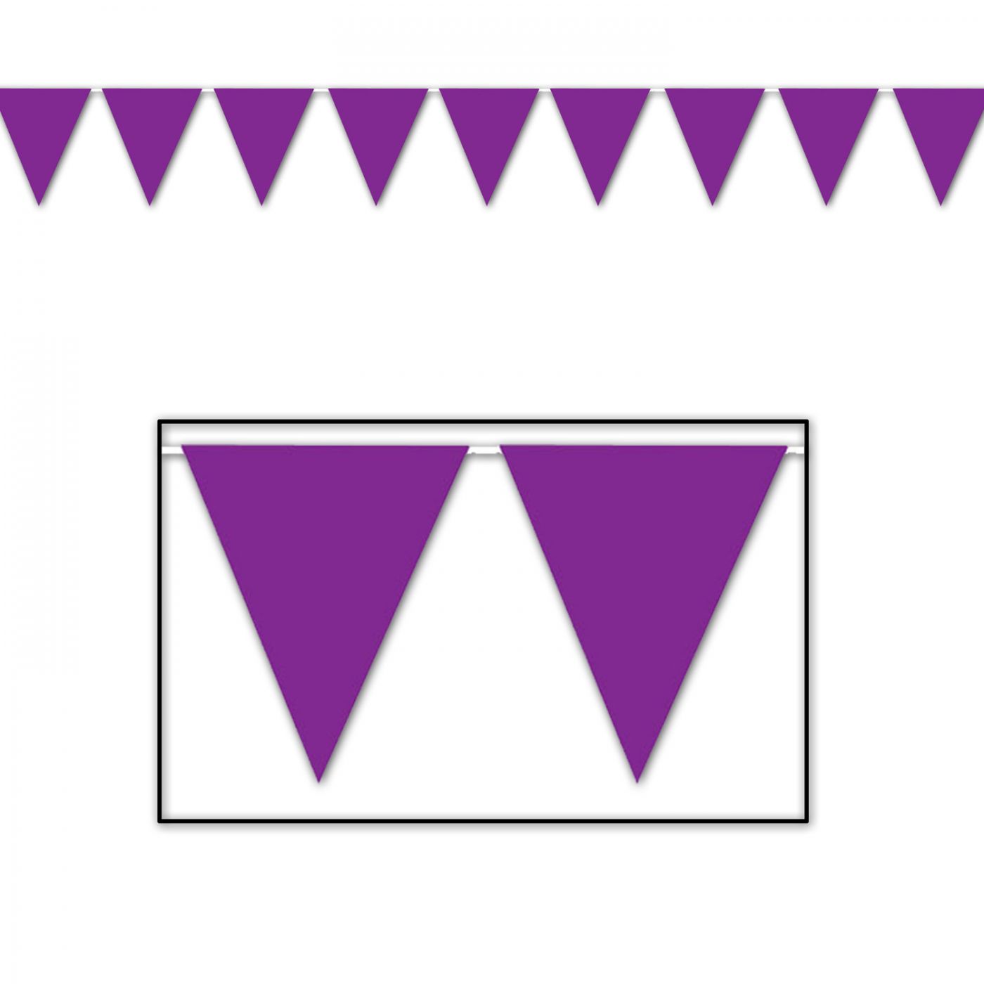 Purple Pennant Banner (12) image