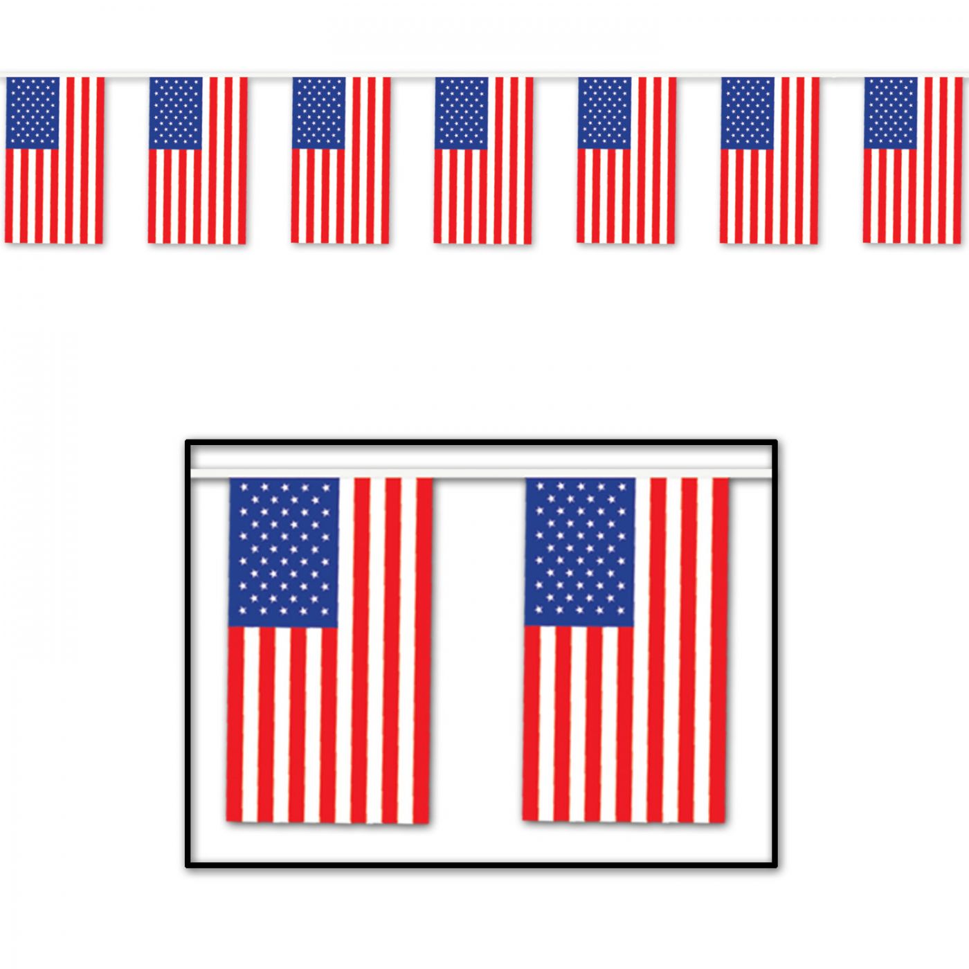 American Flag Pennant Banner (12) image