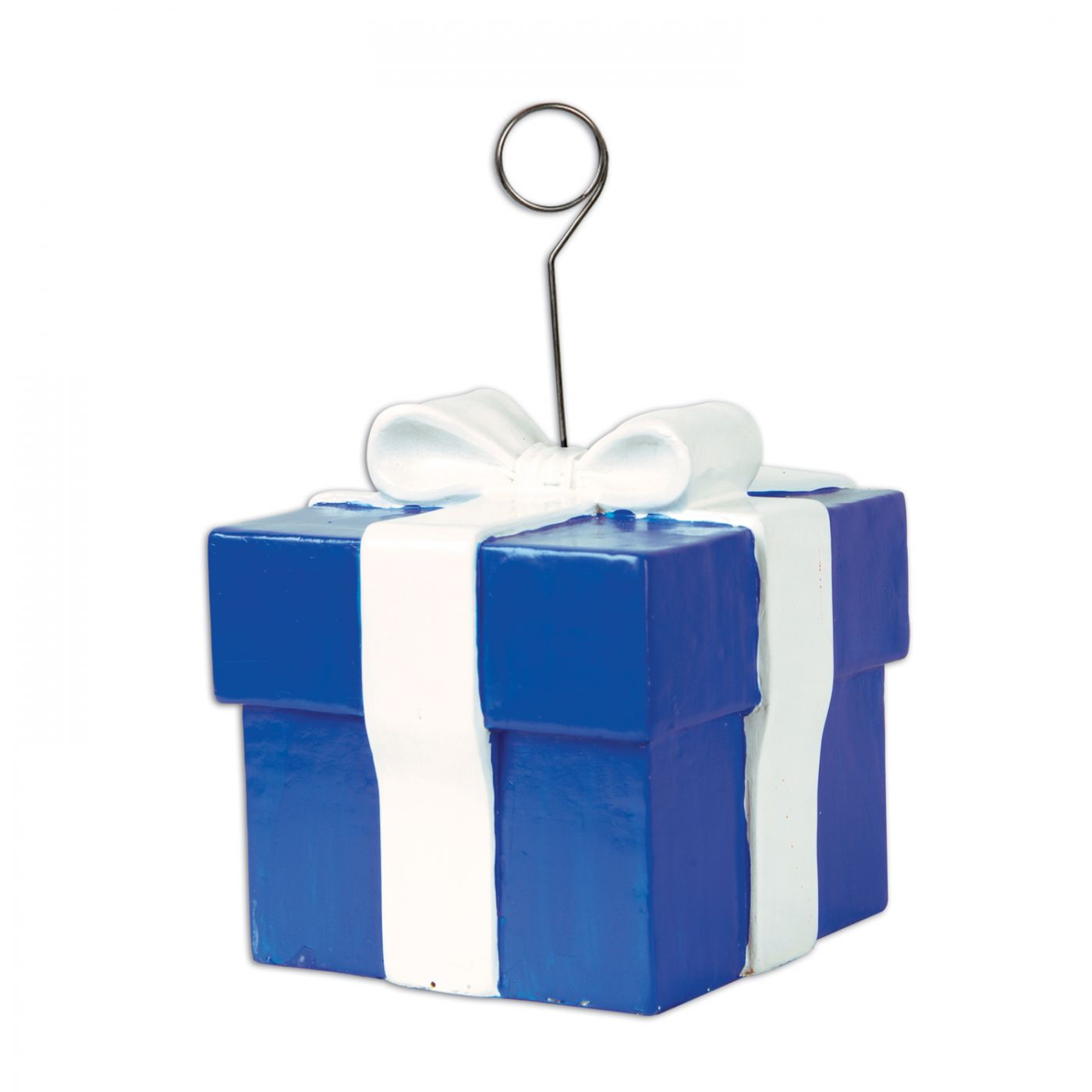 Image of Blue Gift Box Photo/Balloon Holder (6)