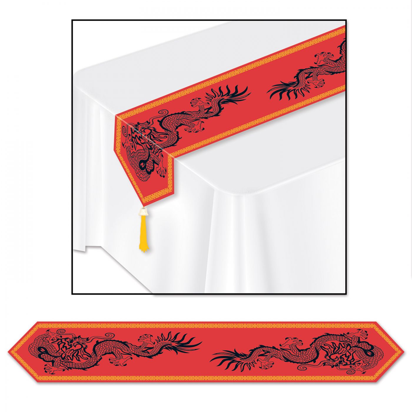 Printed Asian Table Runner (12) image