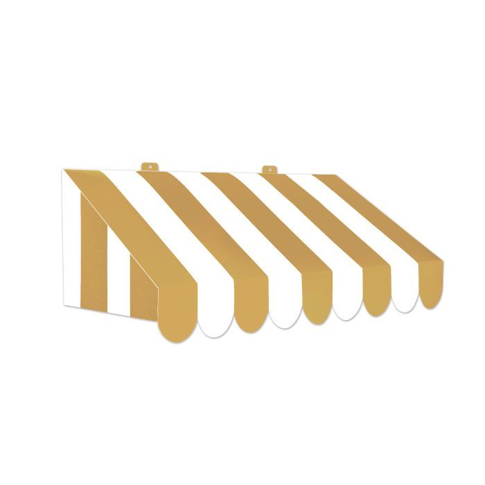 3-D Gold & White Awning Wall Decoration (6) image