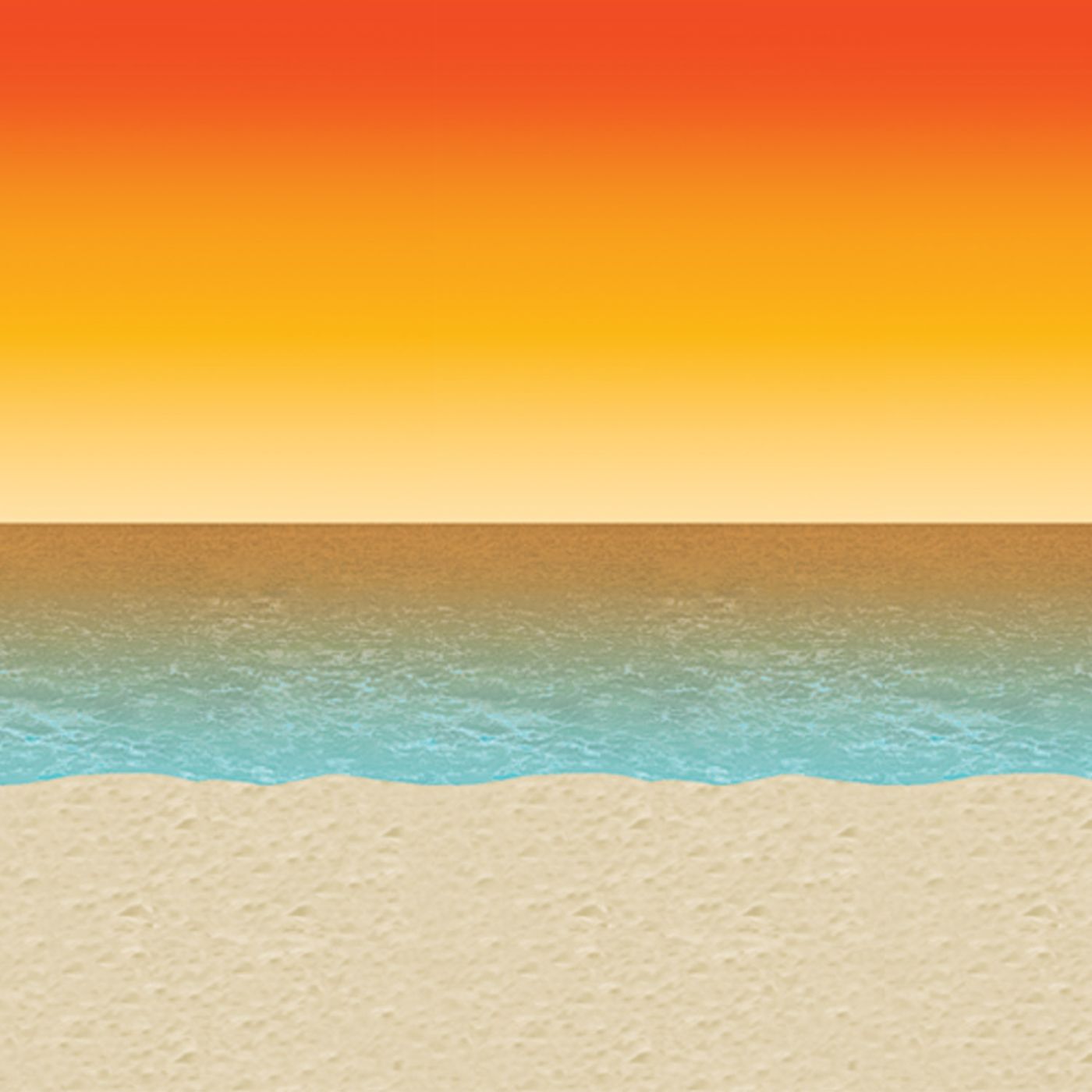 Luau Sunset Backdrop (6) image