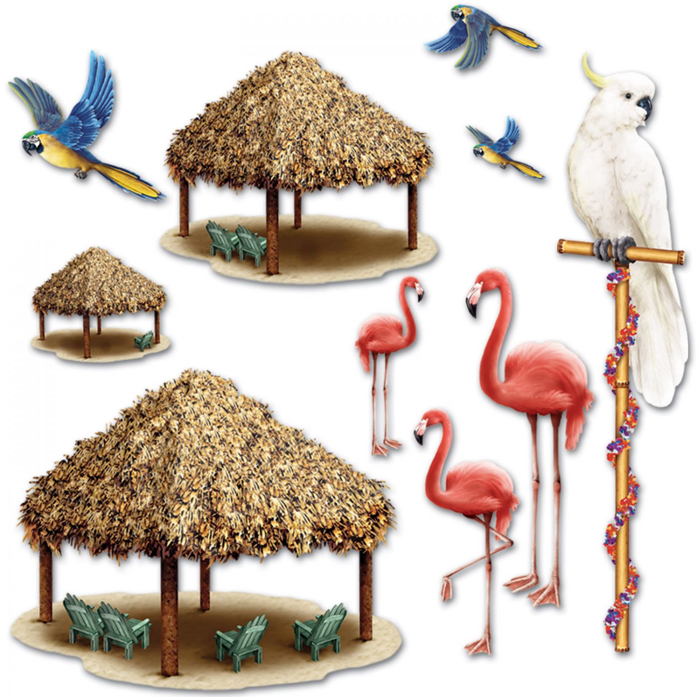 Tiki Hut & Tropical Bird Props (12) image