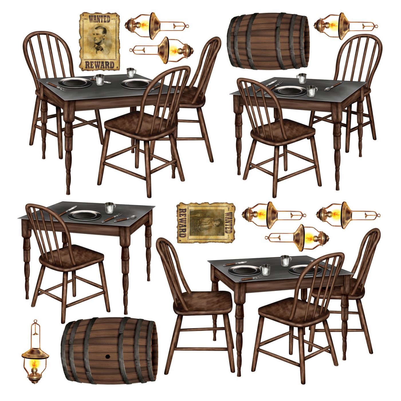 Saloon Table Props image