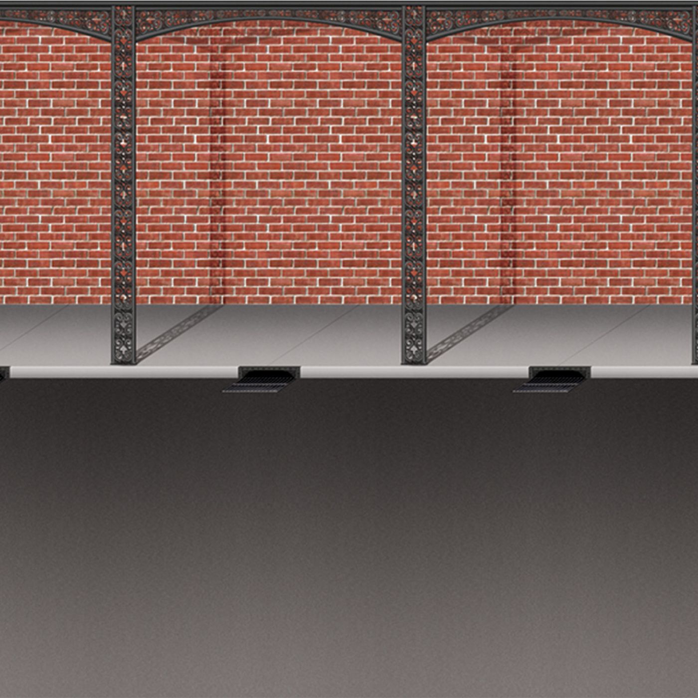 Mardi Gras Brick Wall & Street Backdrop (6) image
