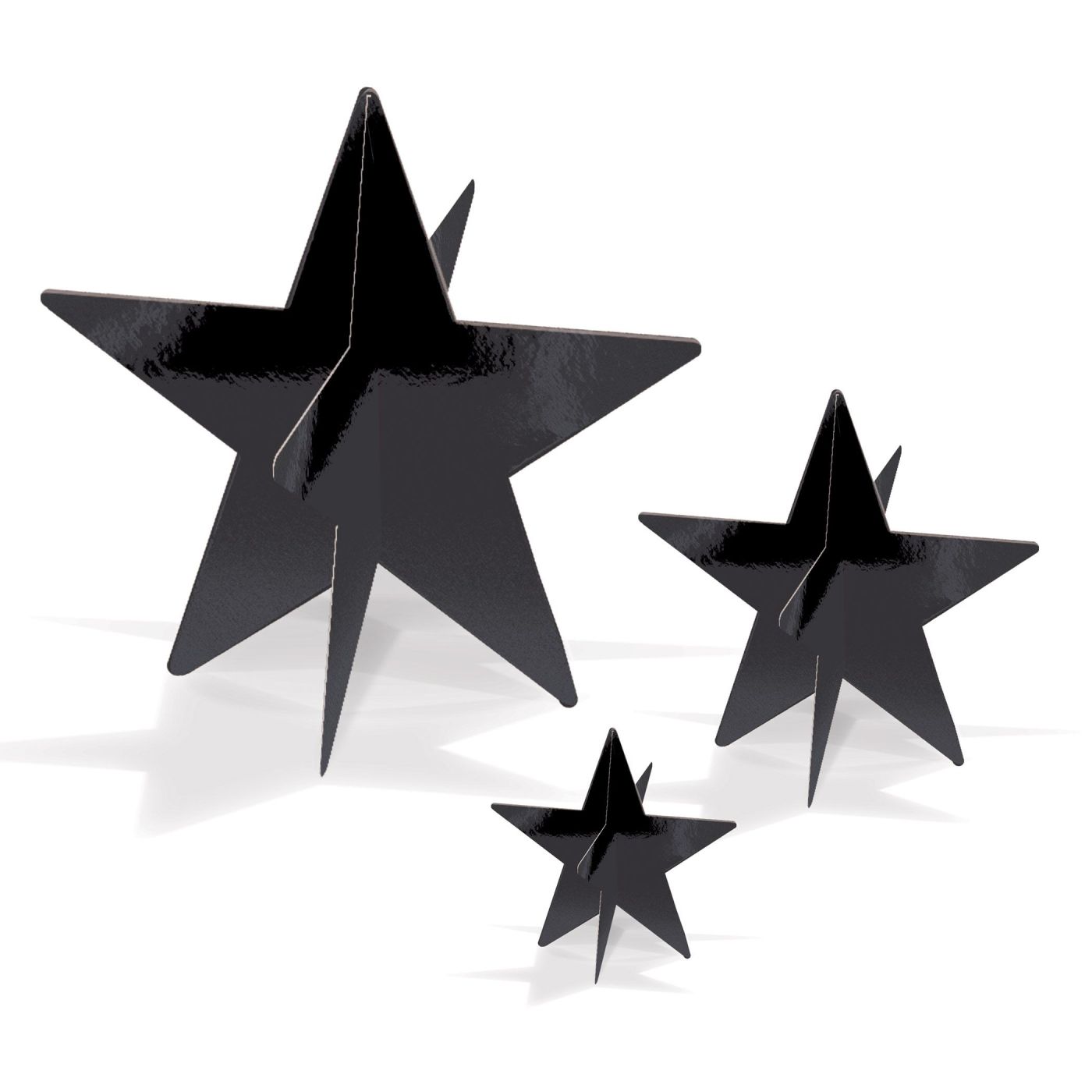 3-D Foil Star Centrepieces (12) image