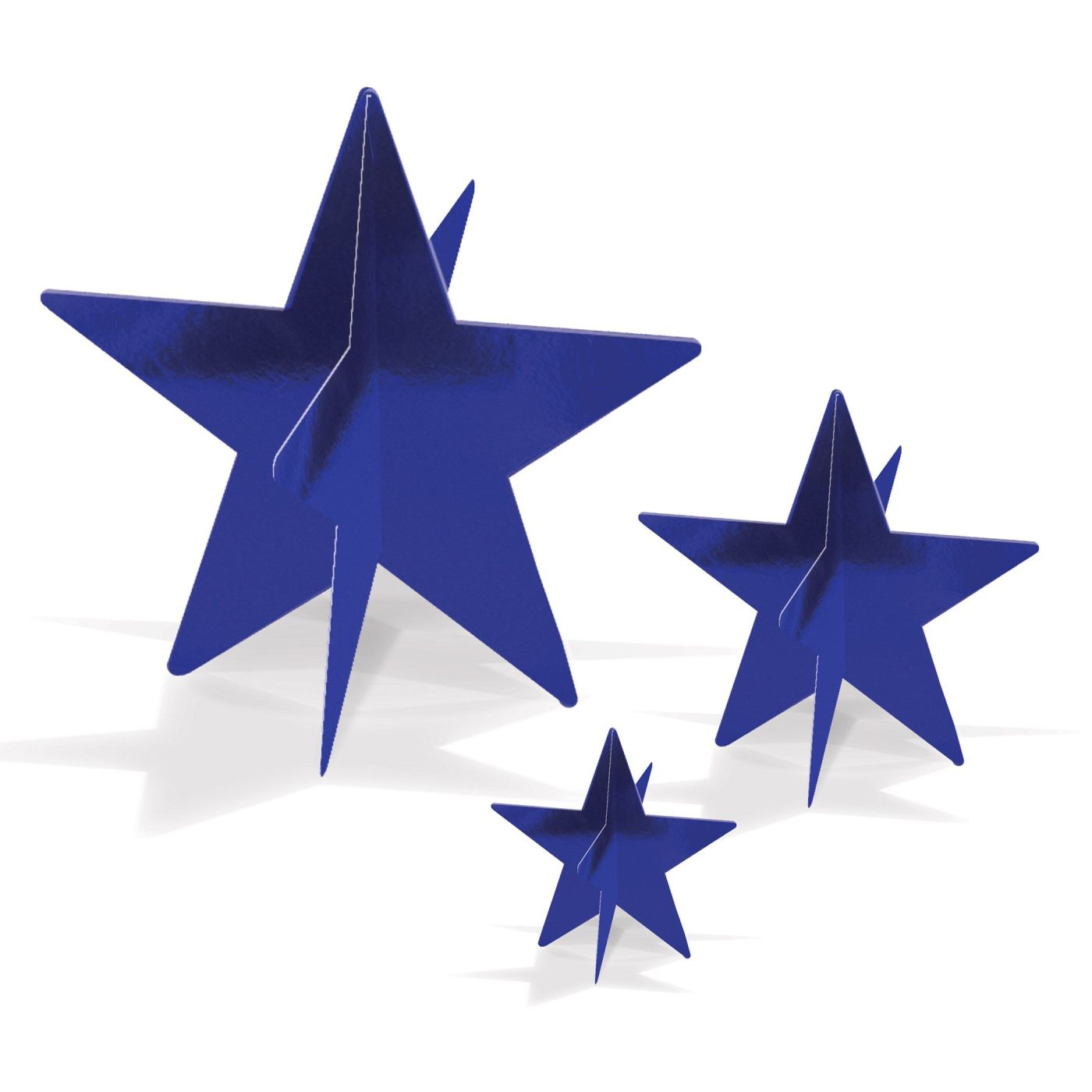3-D Foil Star Centrepieces (12) image
