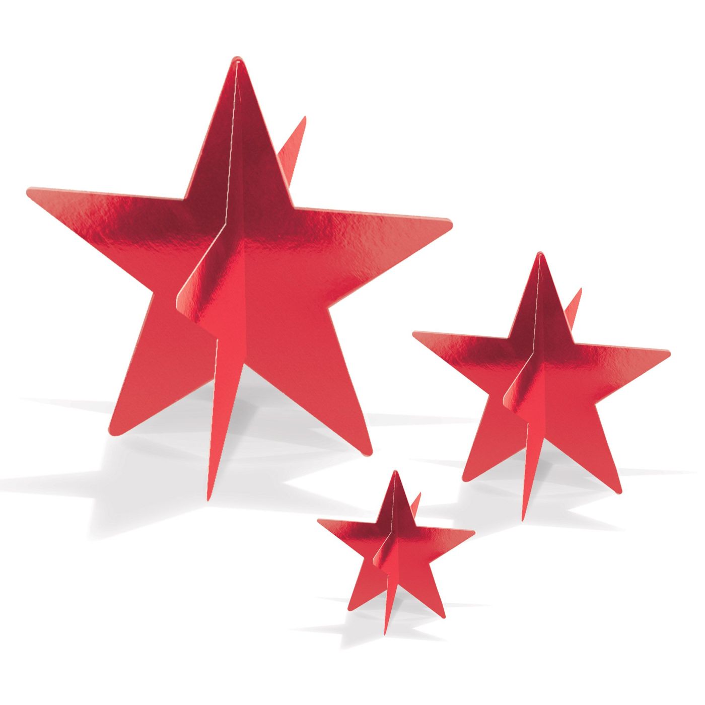 3-D Foil Star Centrepieces (12) image