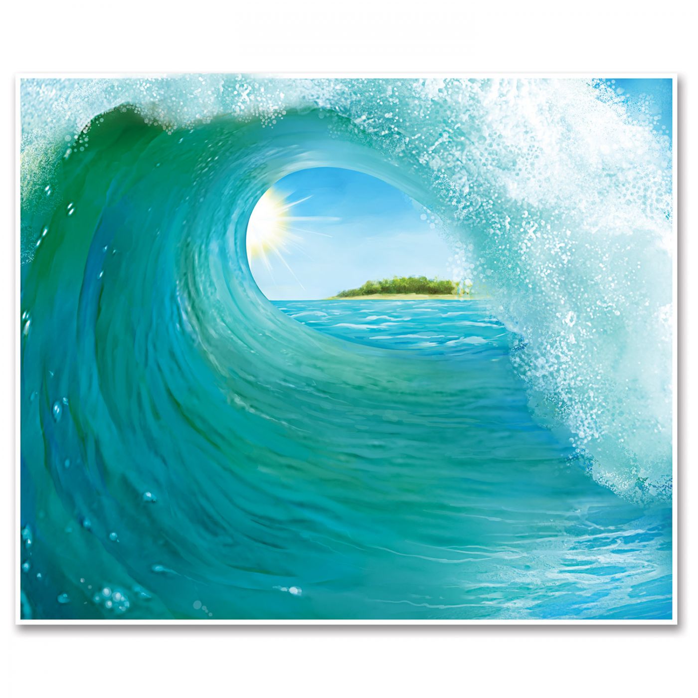 Surf Wave Insta-Mural (6) image