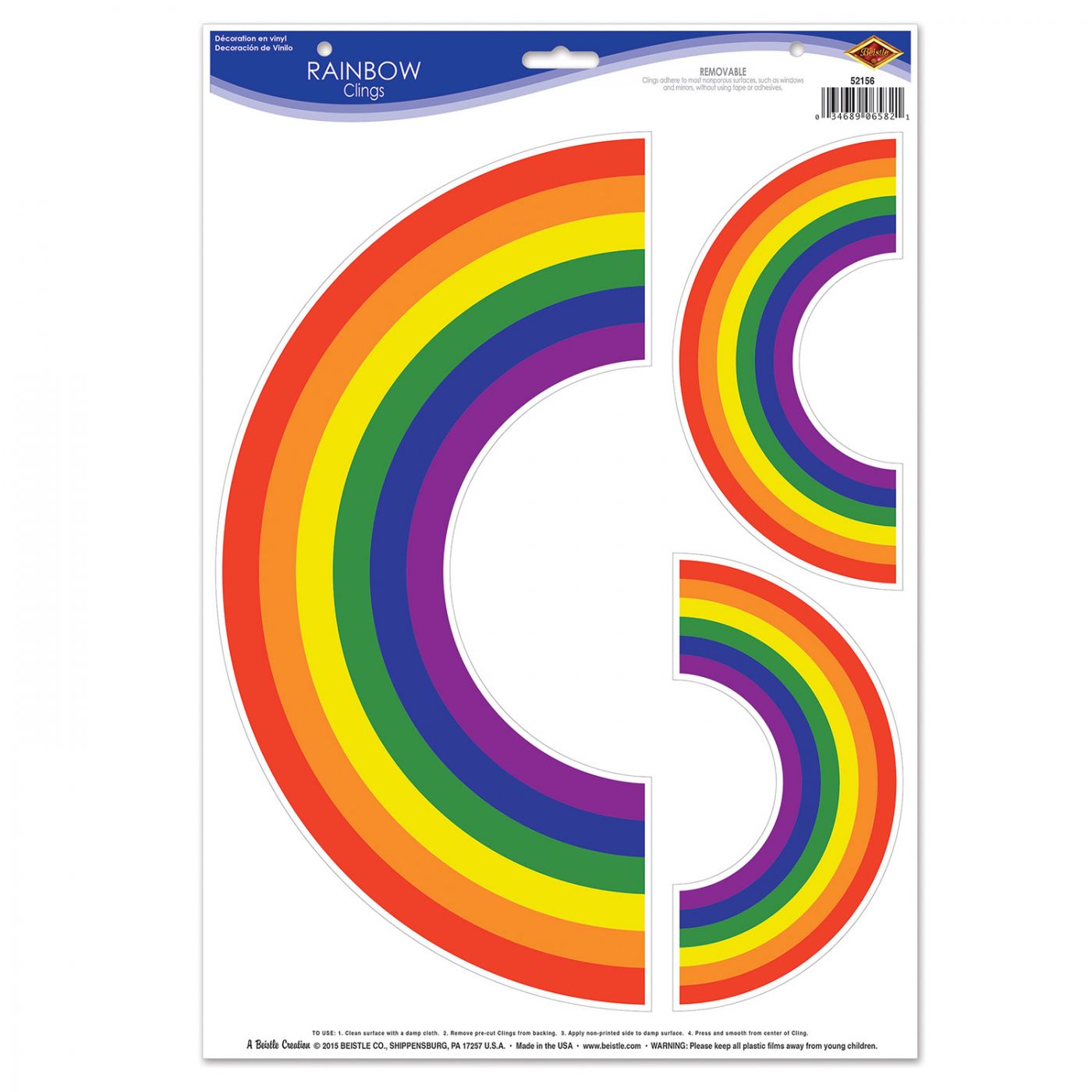 Rainbow Clings (12) image