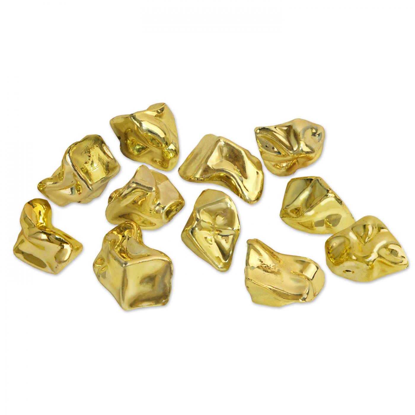 Plastic Gold Nuggets (24) image