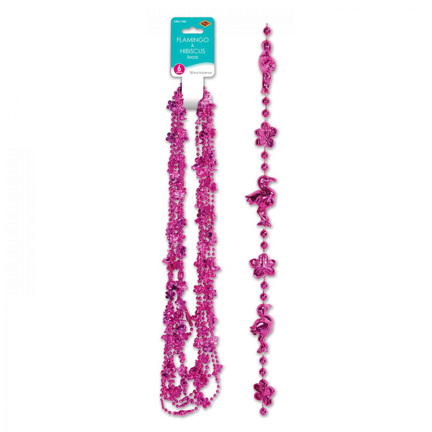 Flamingo & Hibiscus Beads (12) image