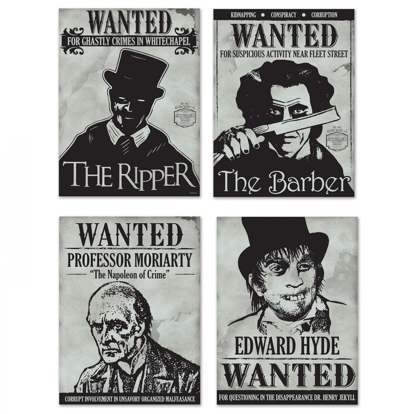 Sherlock Holmes Wanted Sign Cutouts (12) image