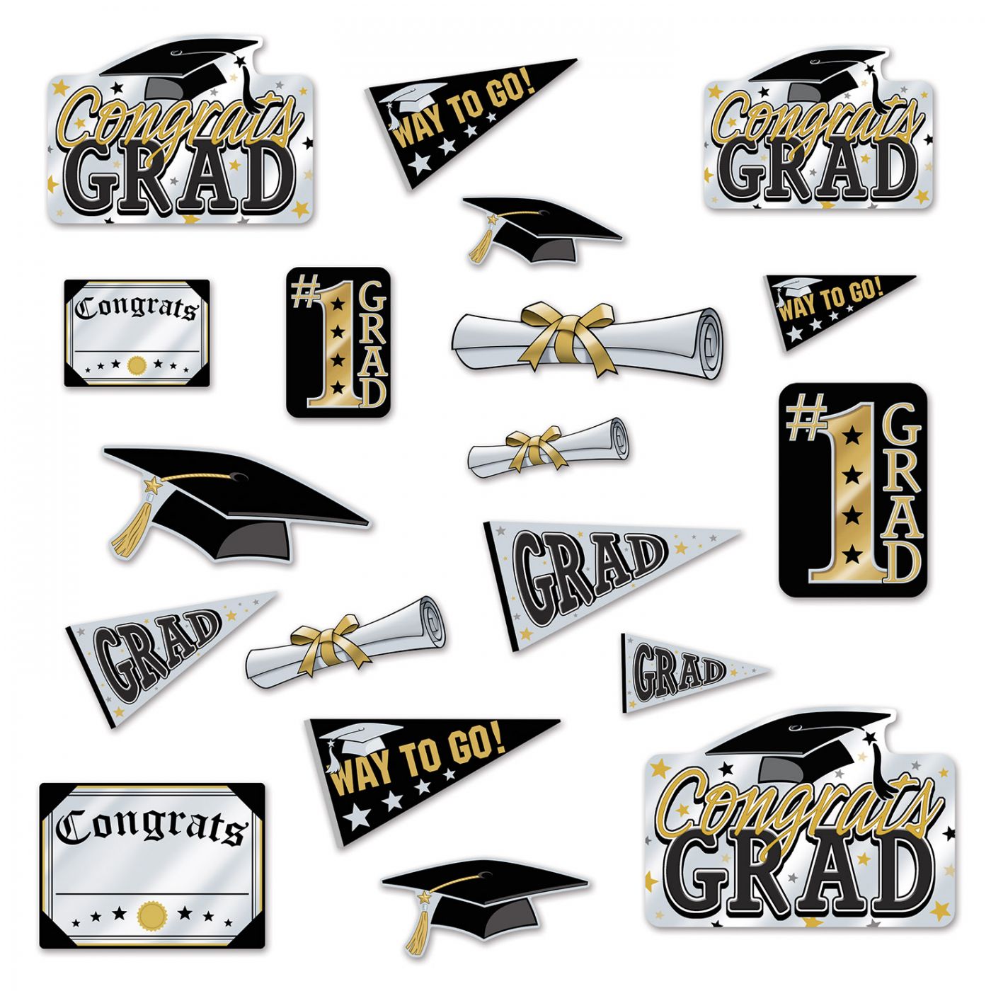Graduation Cutouts (12) image