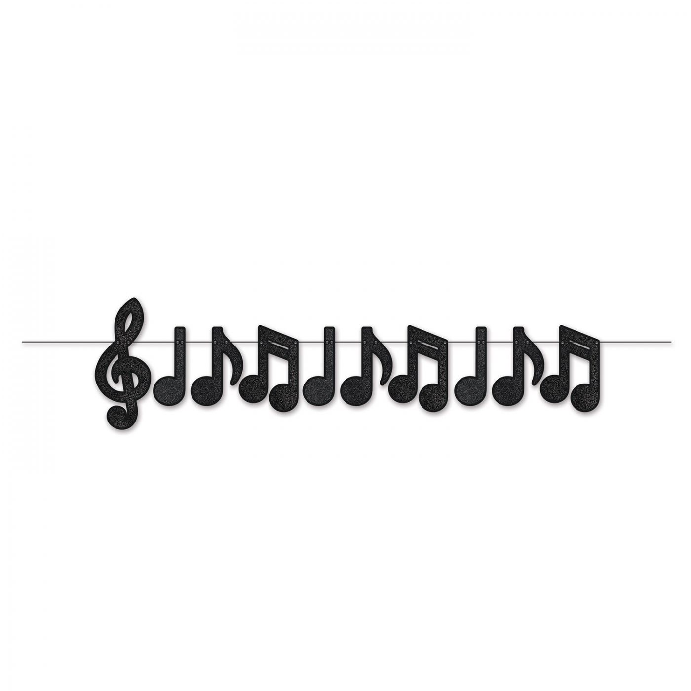 Foil Musical Notes Streamer (12) image