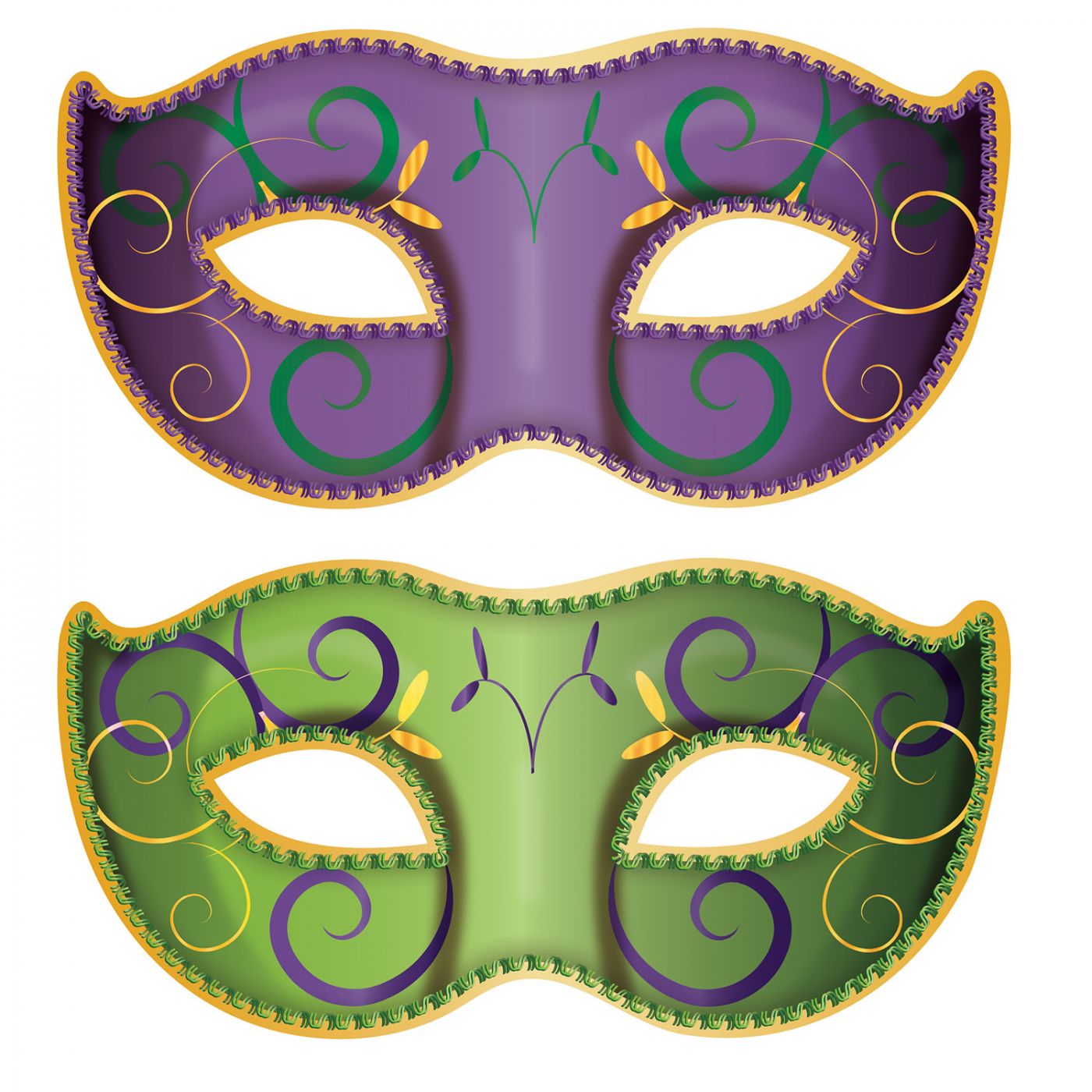 Jumbo Mardi Gras Mask Cutouts (12) image
