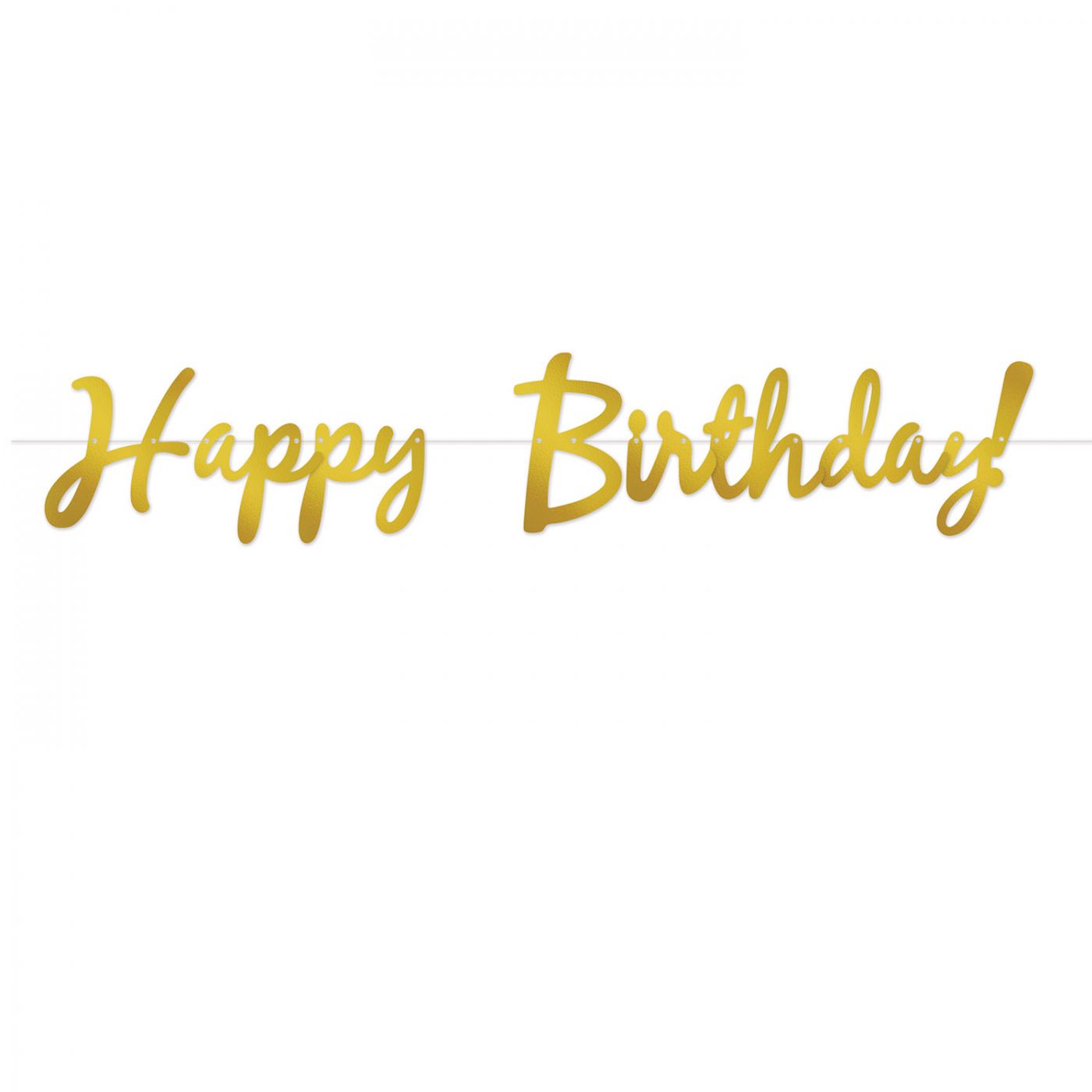 Foil Happy Birthday Streamer image