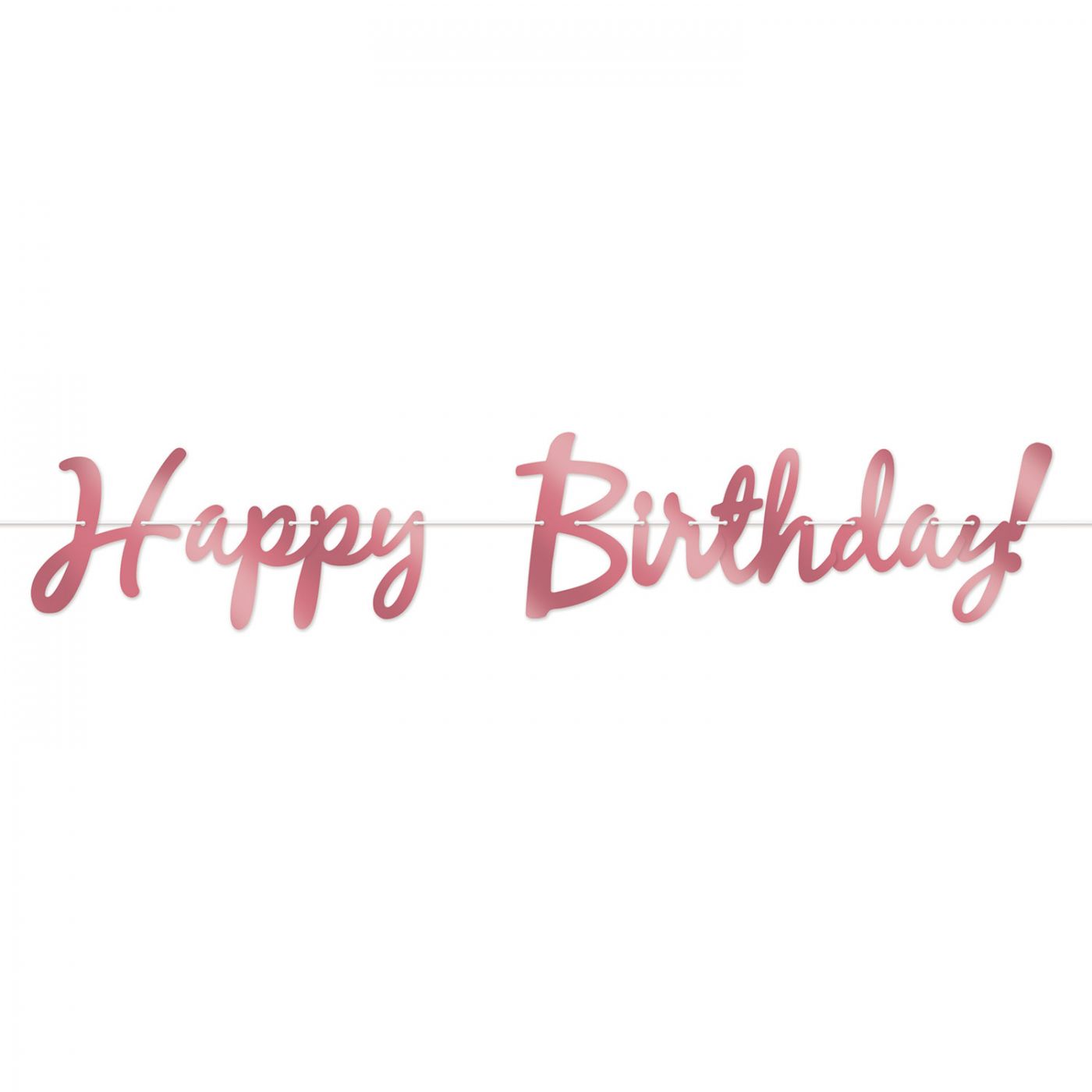 Foil Happy Birthday Streamer (12) image