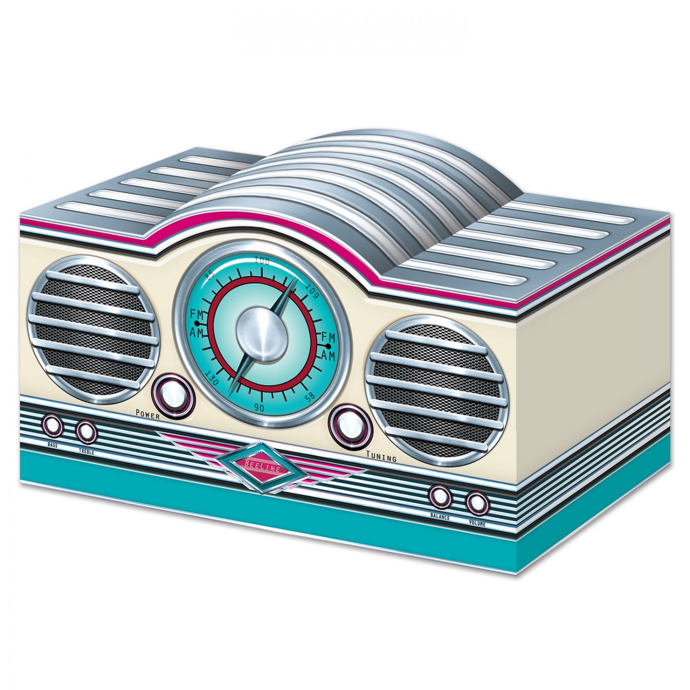 3-D Rock & Roll Radio Centerpiece (12) image