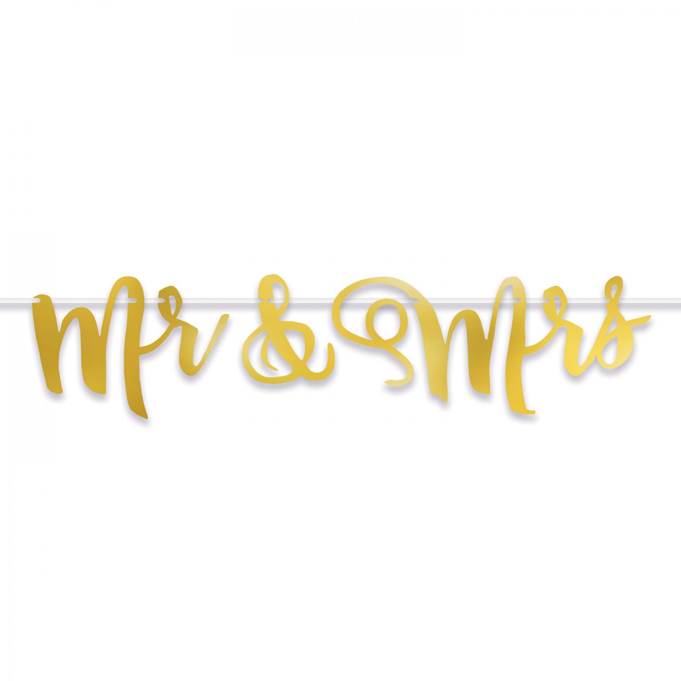 Foil Mr & Mrs Streamer image