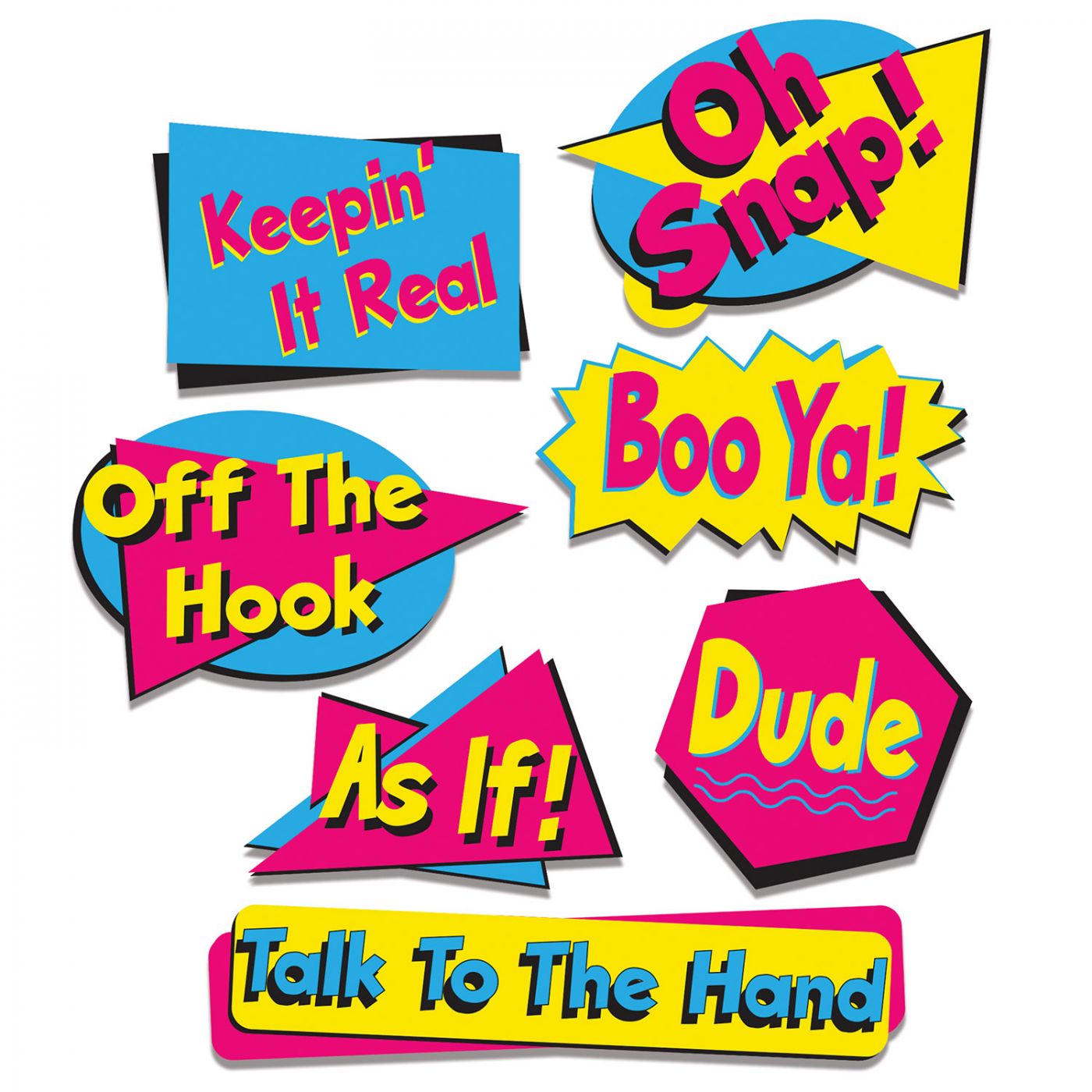Image of 90's Phrase Cutouts (12)