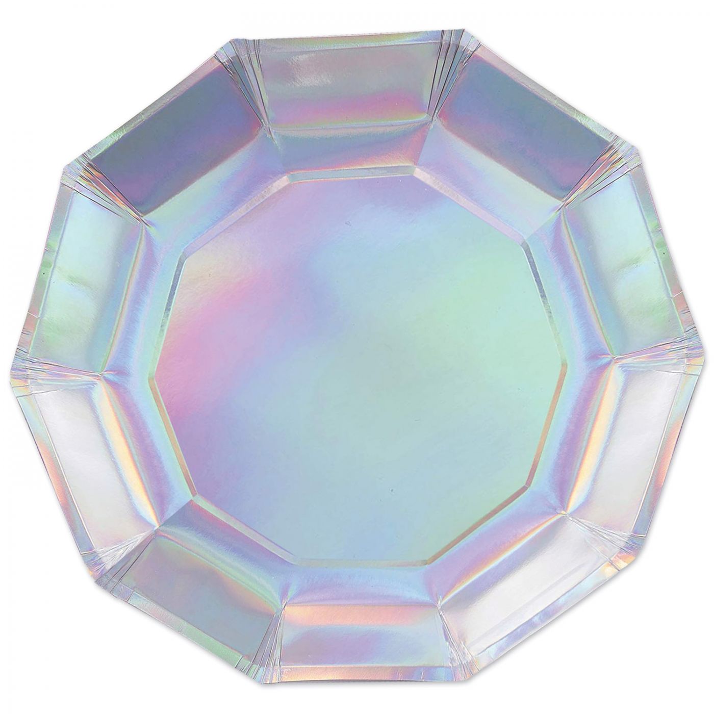 Iridescent Decagon Plates (12) image