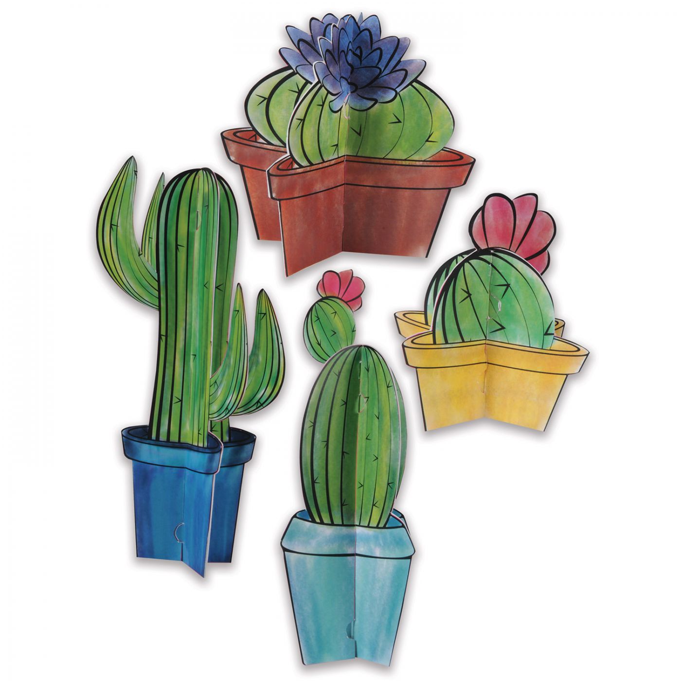 3-D Cactus Centerpieces image