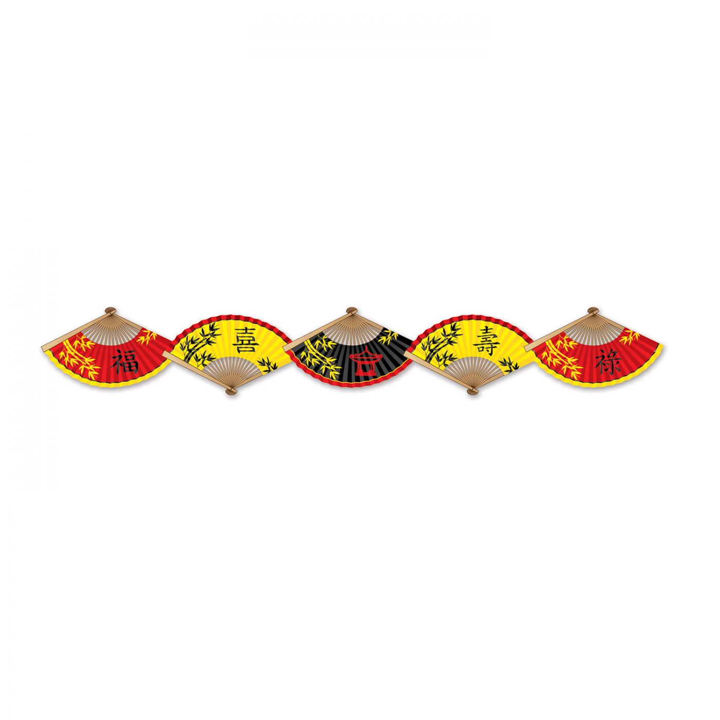 Asian Paper Fan Streamer (12) image